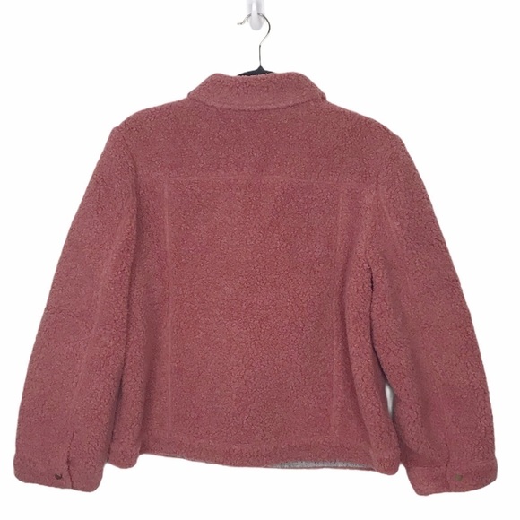 Lou & Grey Warm & Fuzzy Pink Teddy Jacket - Picture 2 of 9